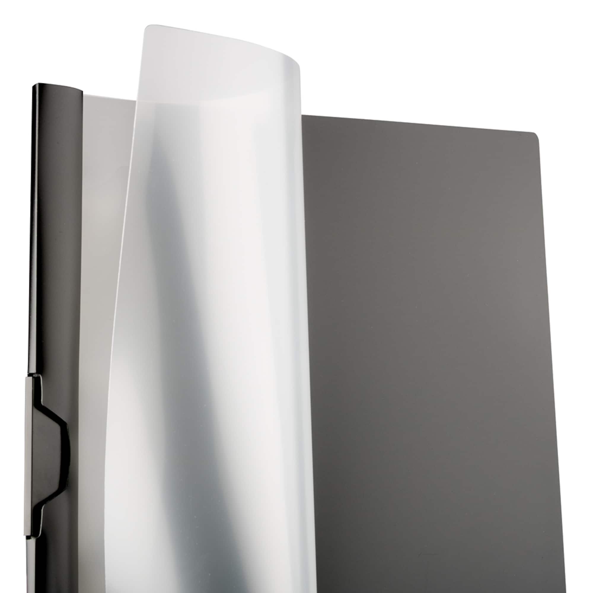 JAM Paper 9" x 12" Plastic Report Cover with Slide Lock Clip